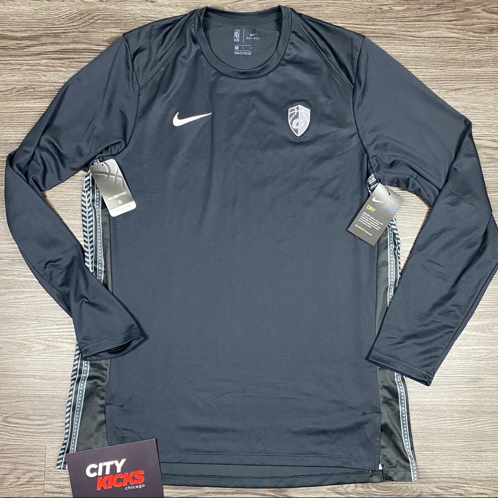 Nike NBA Cavs Long Sleeve Shooting Shirt The Land